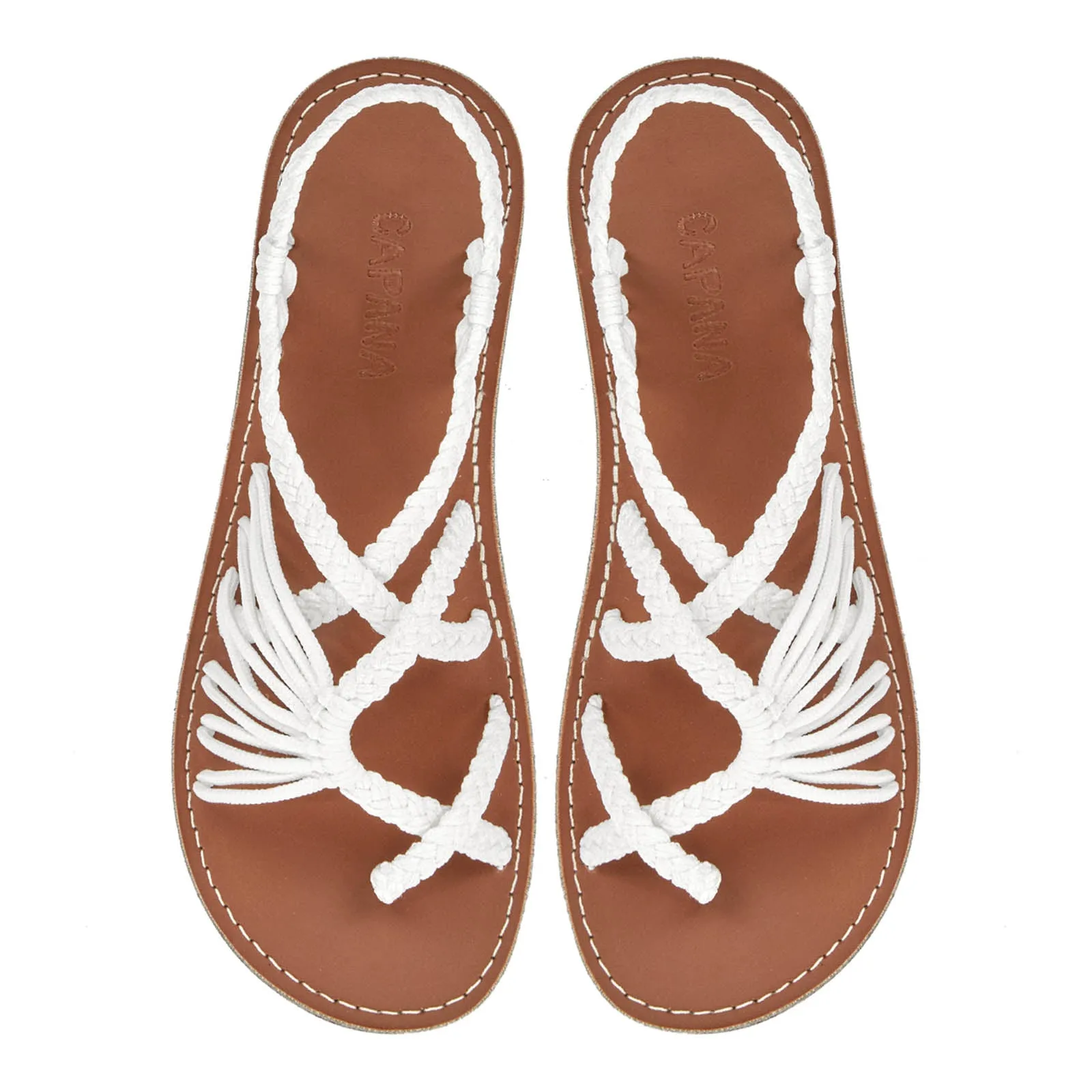 Banyan - White Rope Sandals