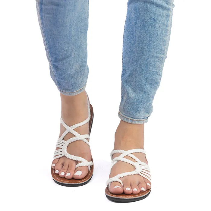 Banyan - White Rope Sandals