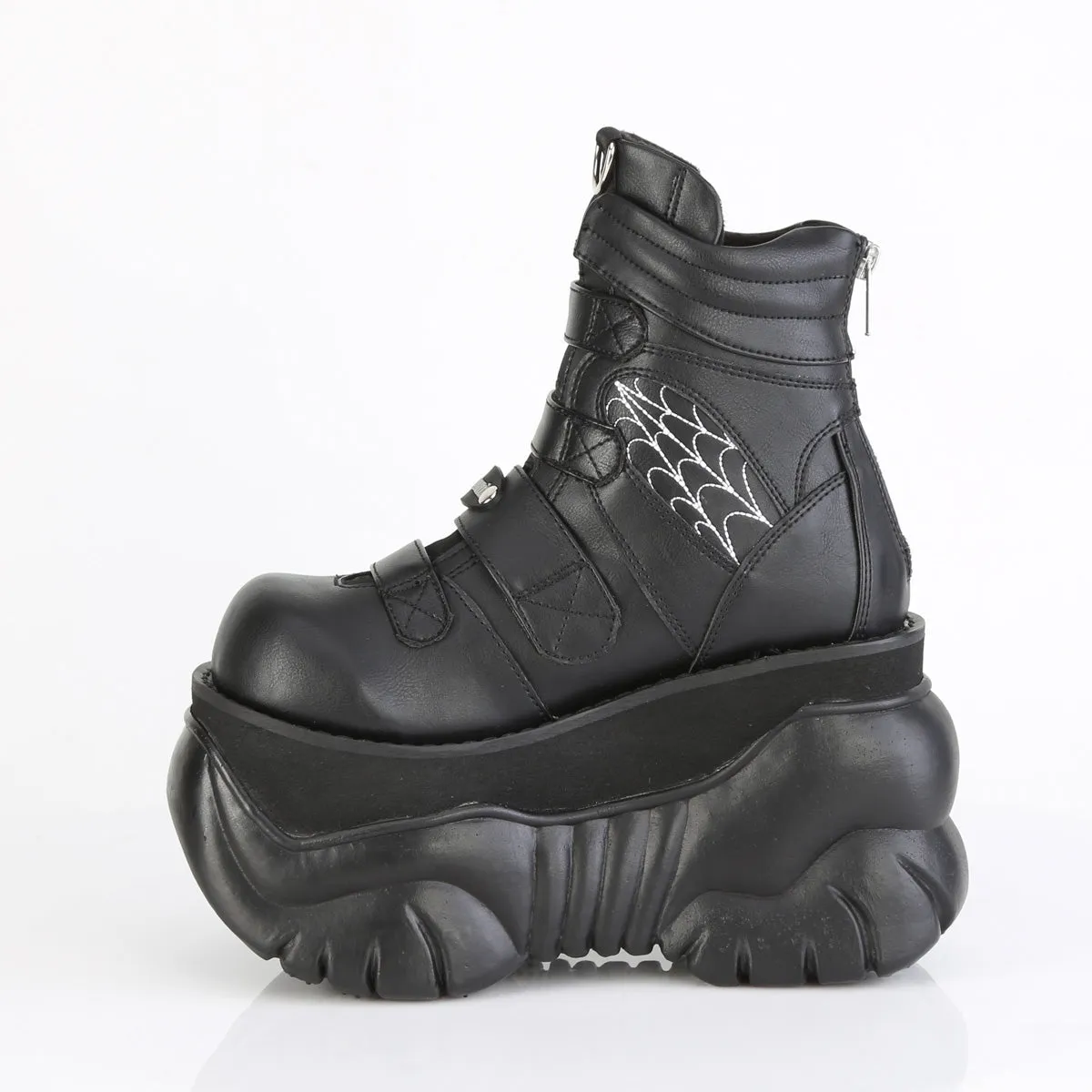 BOXER-70 DemoniaCult Alternative Footwear Unisex Platform Ankle Boots