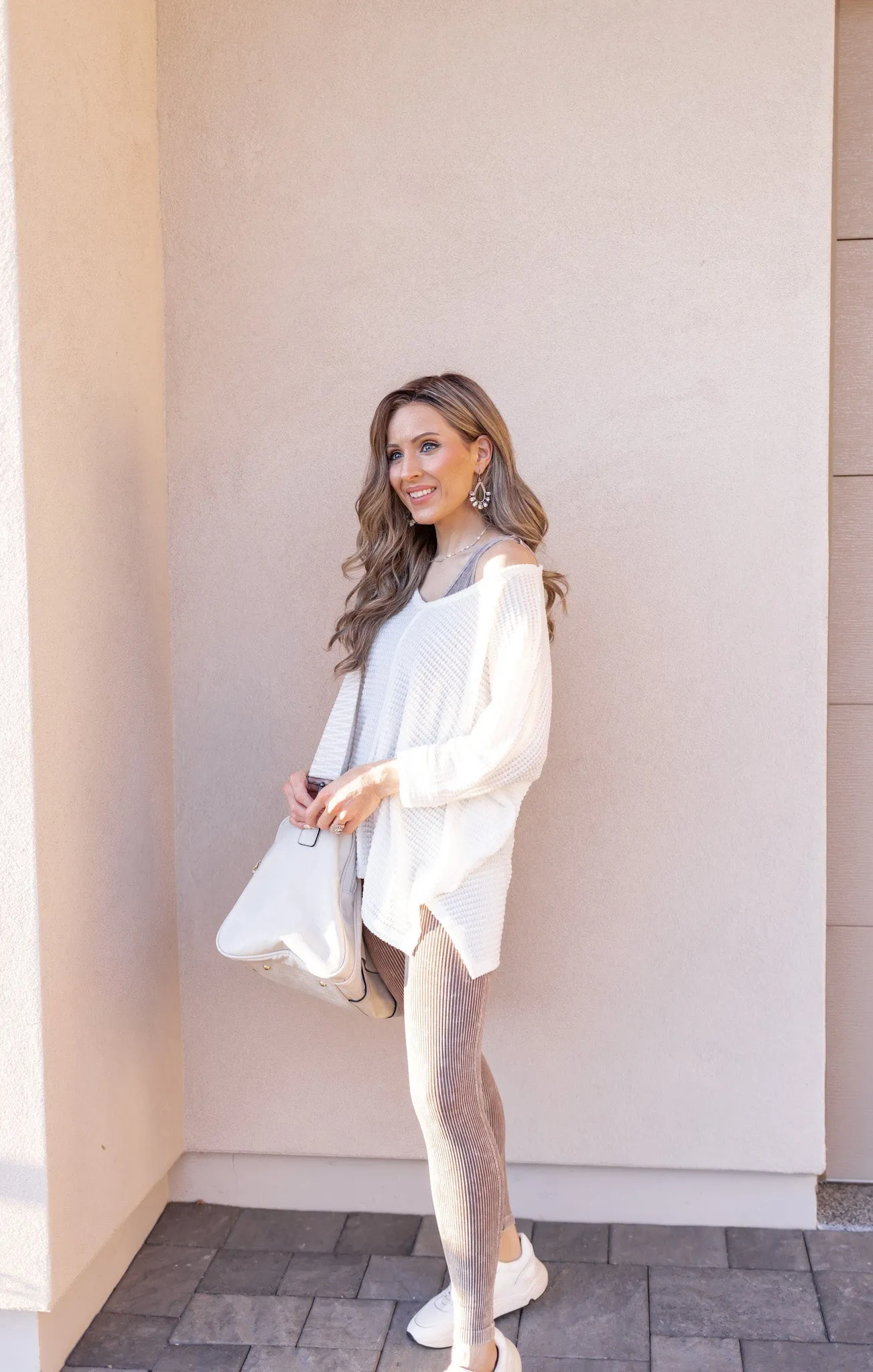 Chasing Comfort Waffle Knit Top