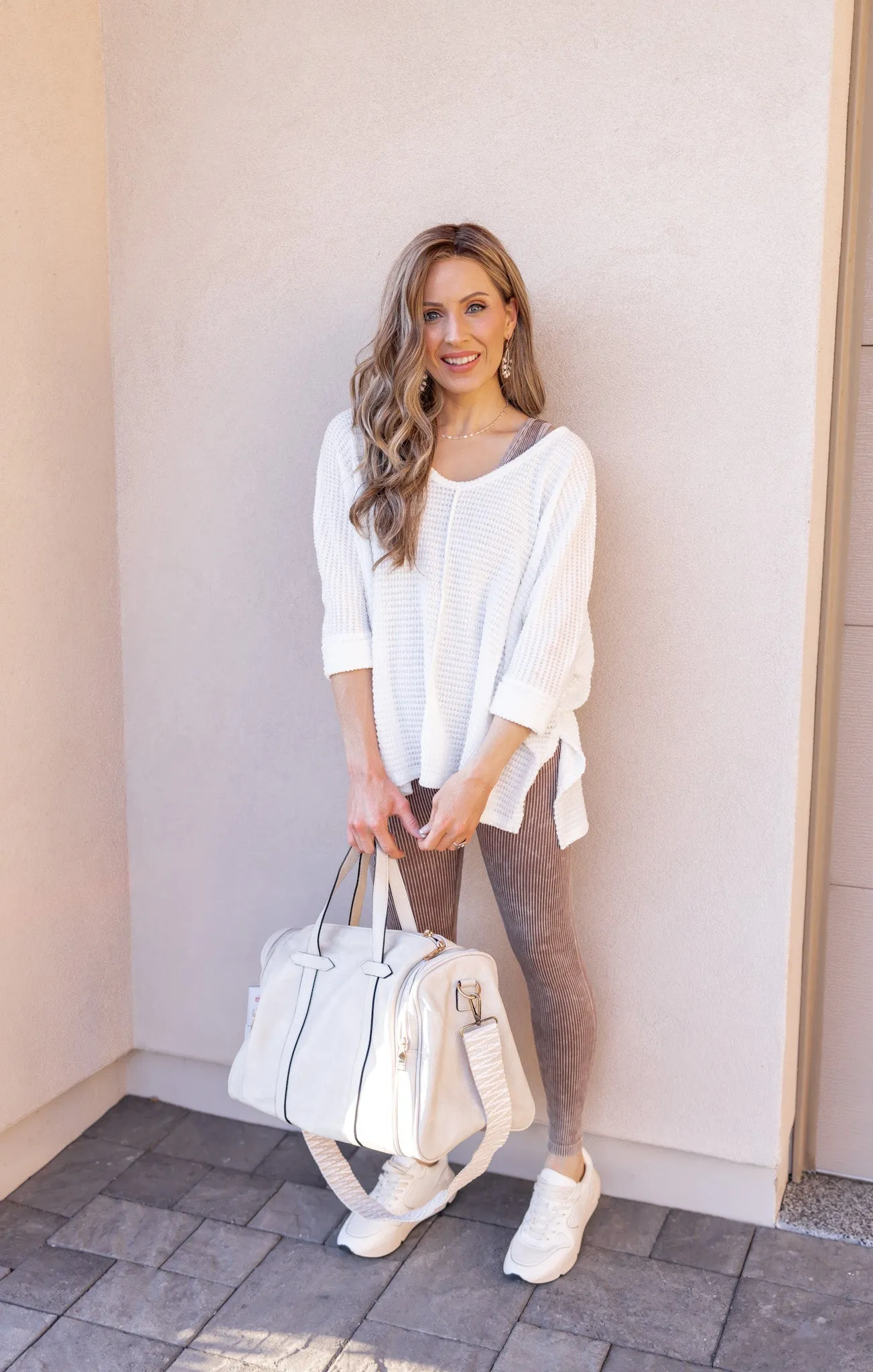 Chasing Comfort Waffle Knit Top