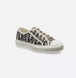 CHRISTIAN DIOR CANVAS OBLIQUE WALK N DIOR LOW-TOP SNEAKERS