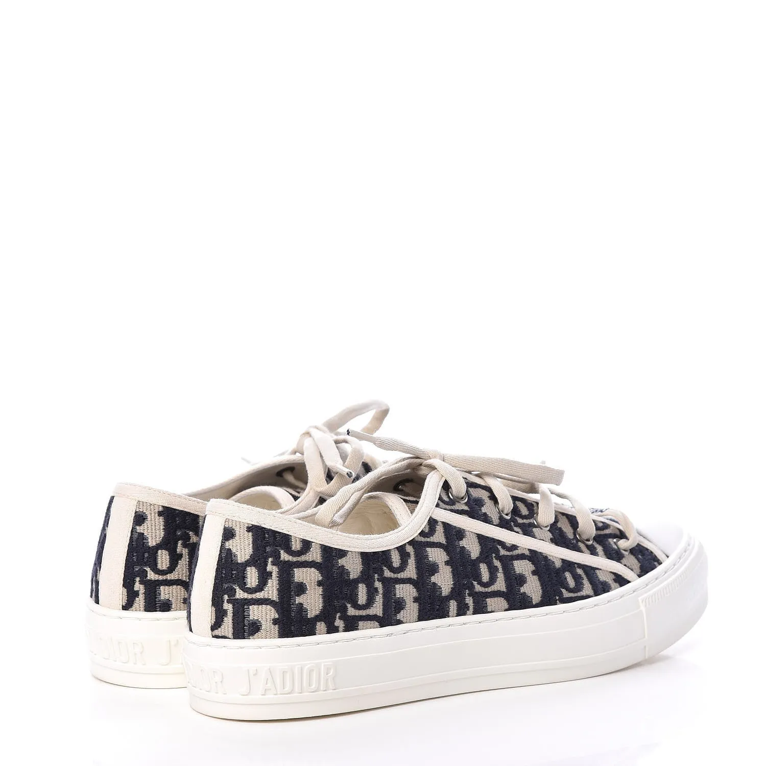 CHRISTIAN DIOR CANVAS OBLIQUE WALK N DIOR LOW-TOP SNEAKERS