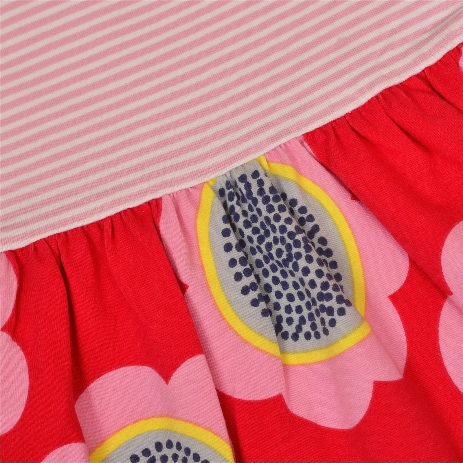 CrayonFlakes Kids Wear for Girls 100% Cotton Sleeveless Frock Printed Dress