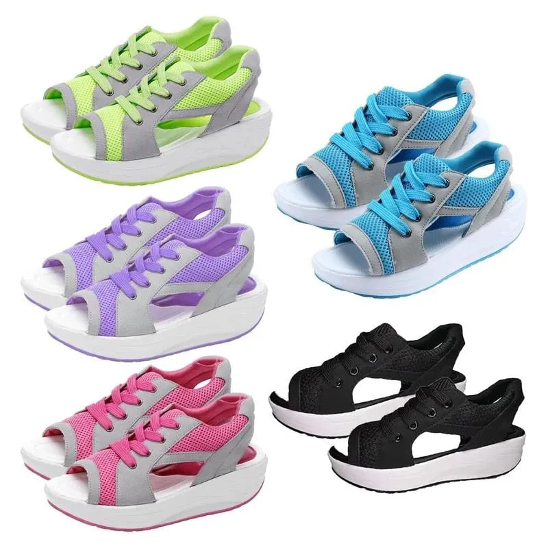 Cuzcare Women Sandal Breathable Comfortable Cushion Soft Lightweight Anti Slip Fashion Sandal
