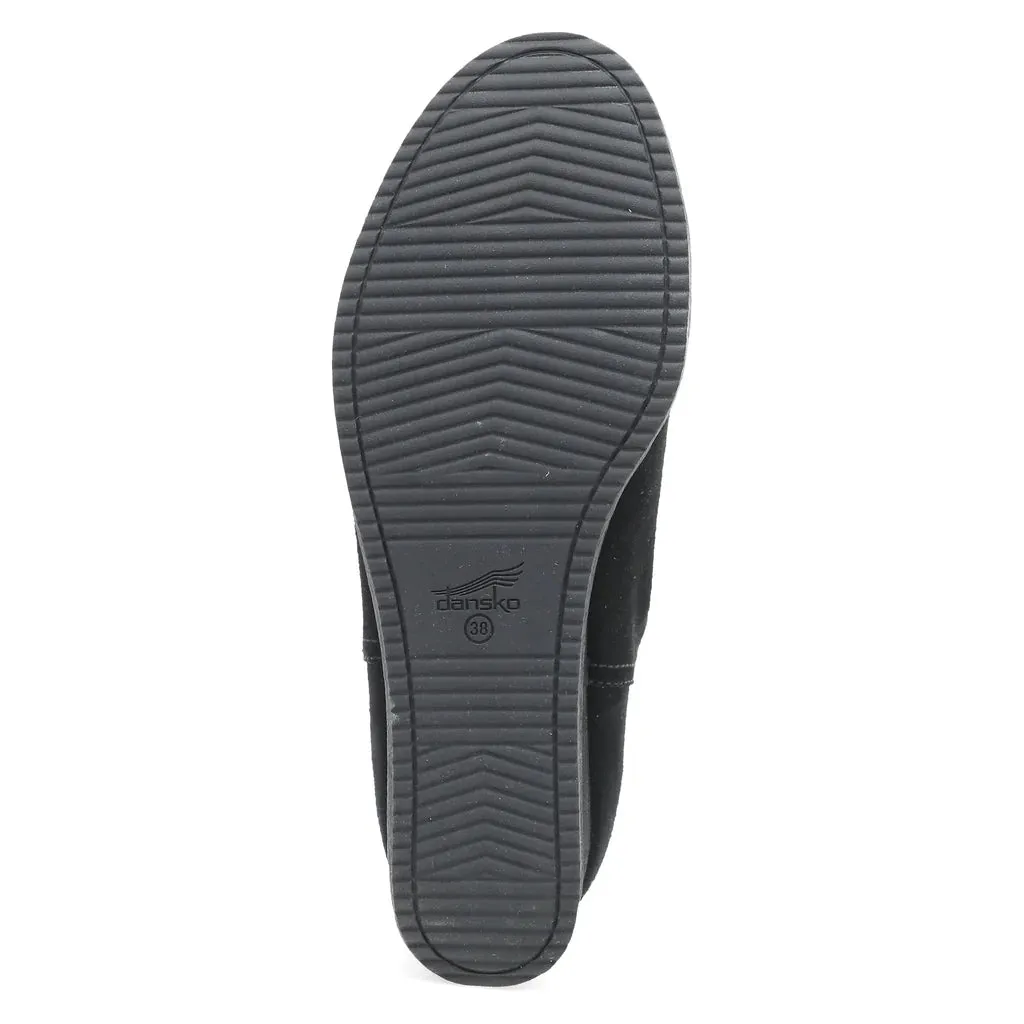 Dansko Stephanie Boot Black Waterproof Suede Women's