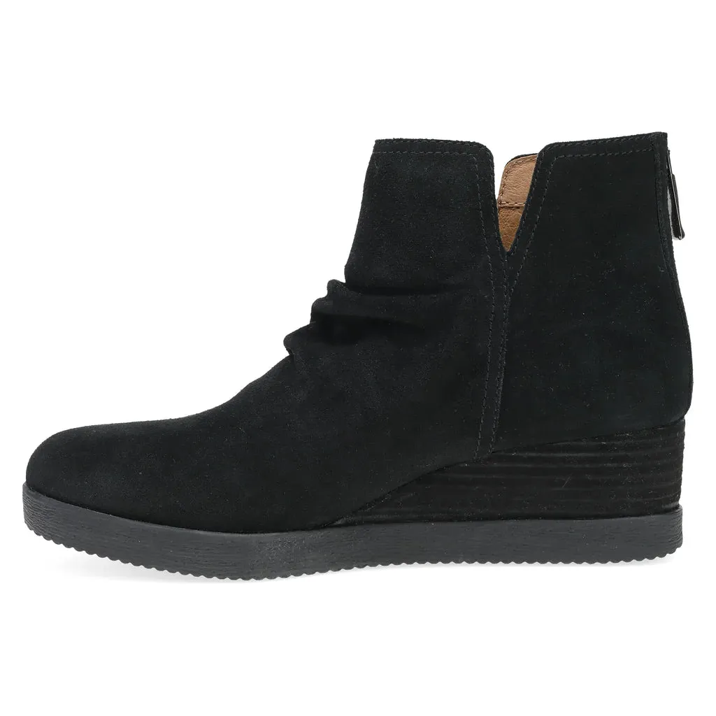 Dansko Stephanie Boot Black Waterproof Suede Women's