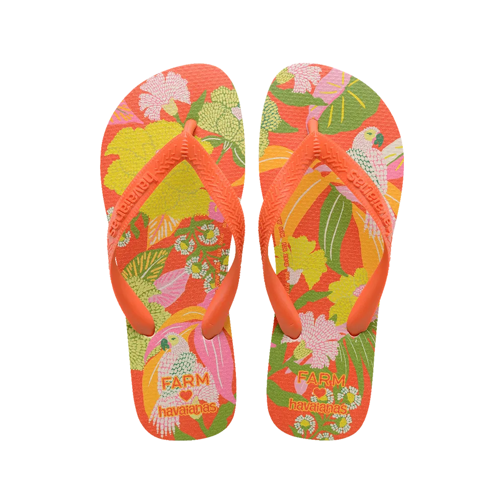 Farm Neon Flor Flip Flops