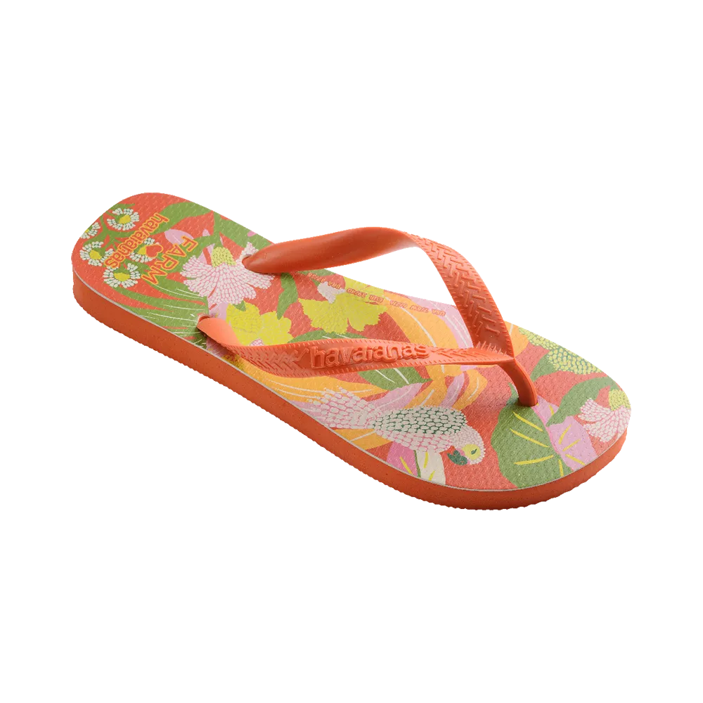 Farm Neon Flor Flip Flops