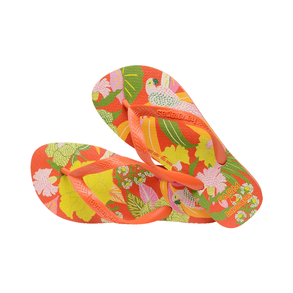 Farm Neon Flor Flip Flops