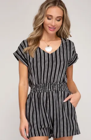FINAL SALE The Classic Striped Romper