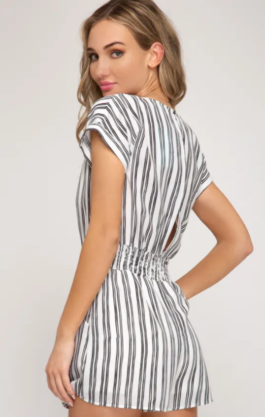 FINAL SALE The Classic Striped Romper