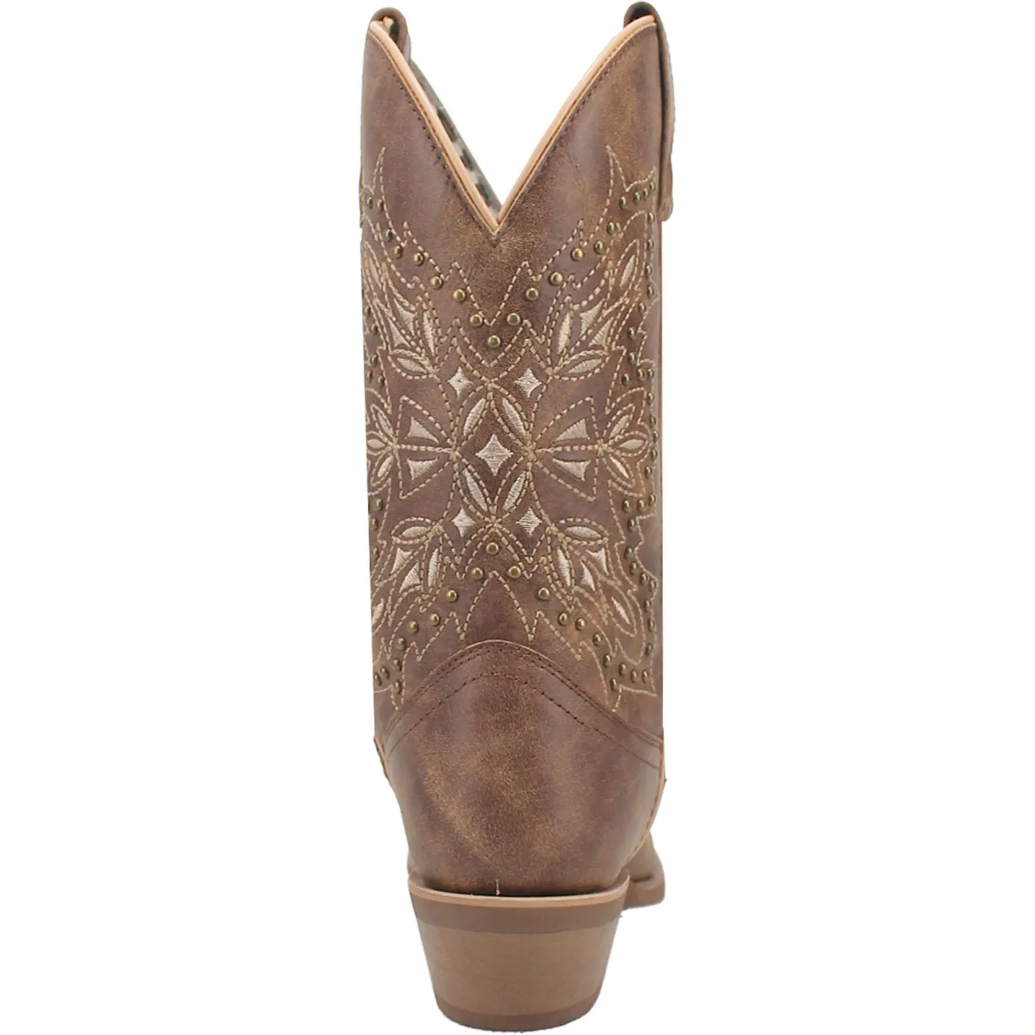 Laredo Womens Journee Brown Leather Cowboy Boots 7 M