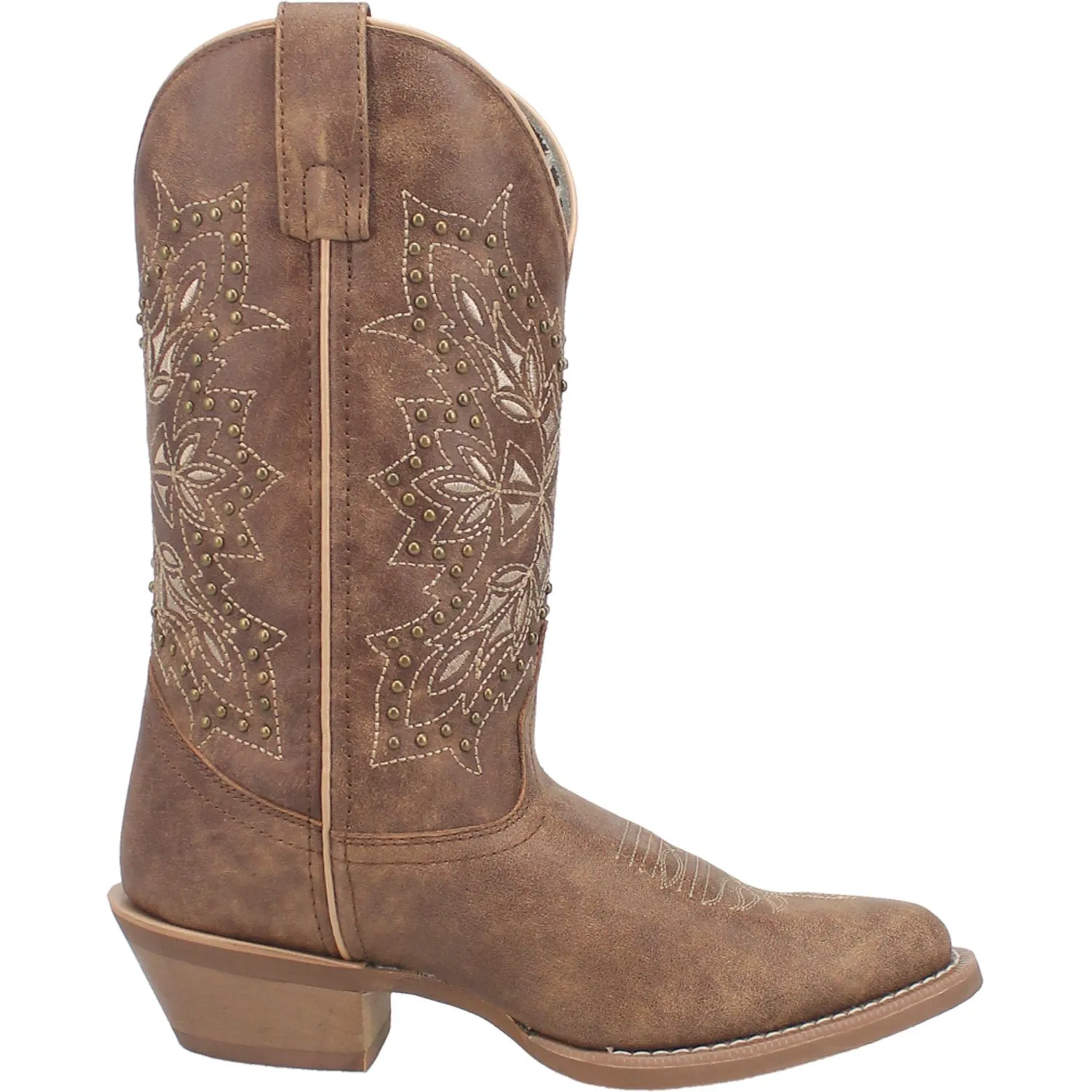 Laredo Womens Journee Brown Leather Cowboy Boots 7 M