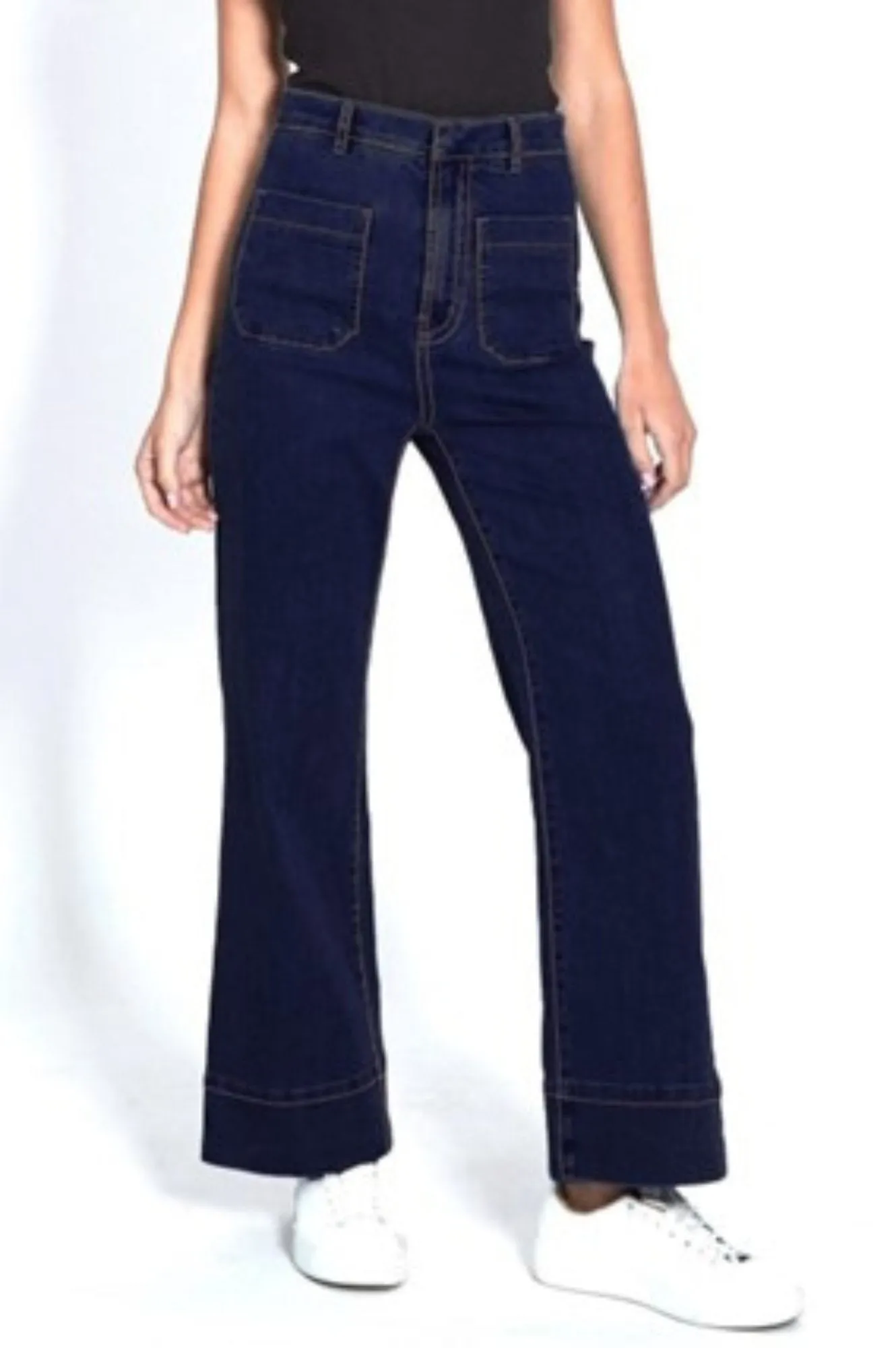 Monaco Milan Wide Leg Jean - Ink