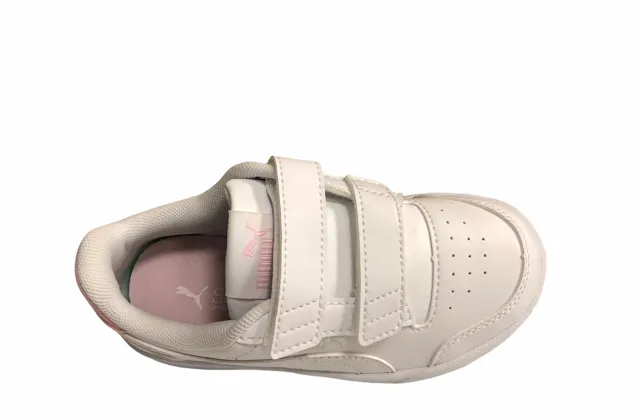 Puma sneakers da bambina Shuffle V Ps 375689 04 white pink