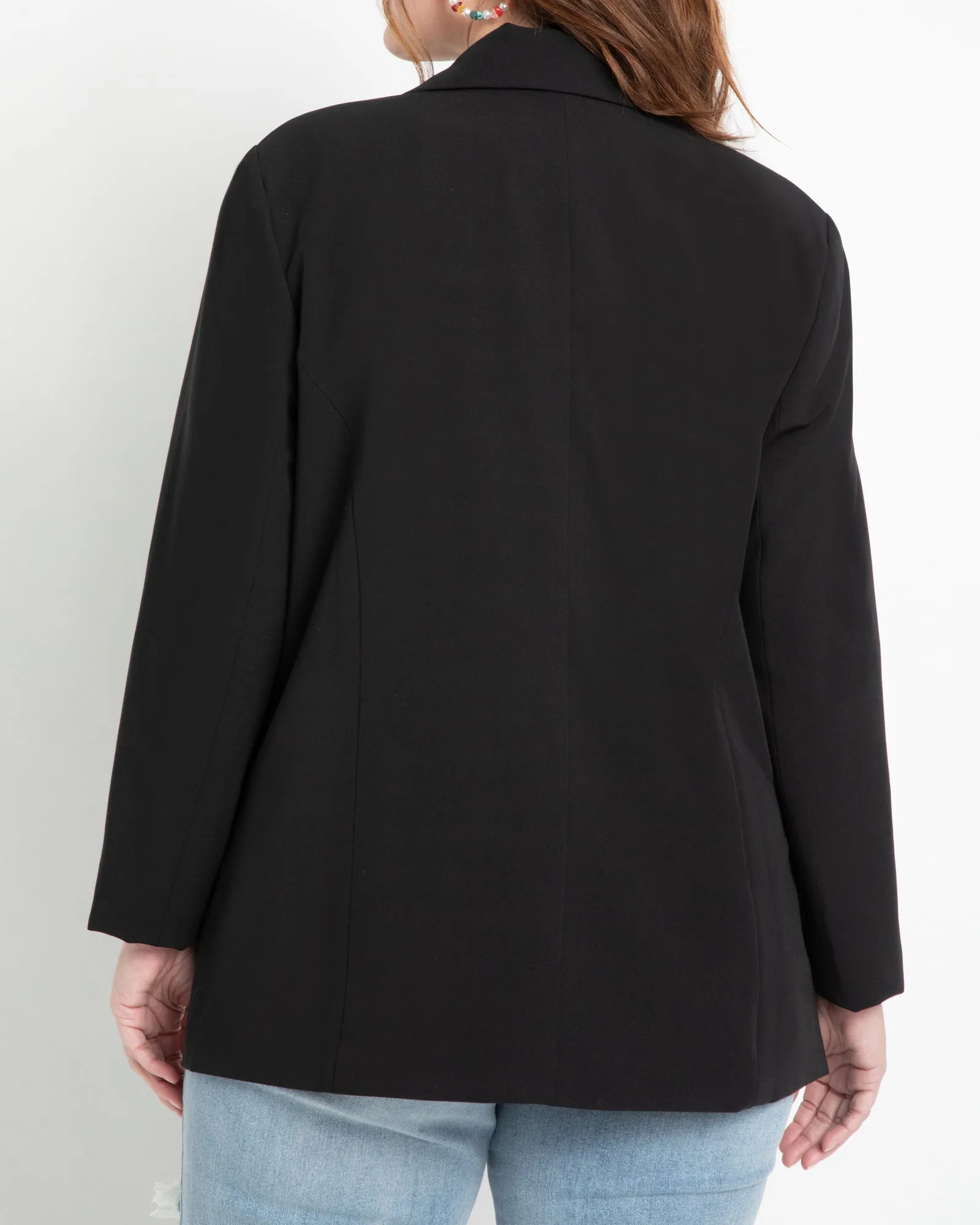 Quinn Relaxed Weekend Blazer | Black