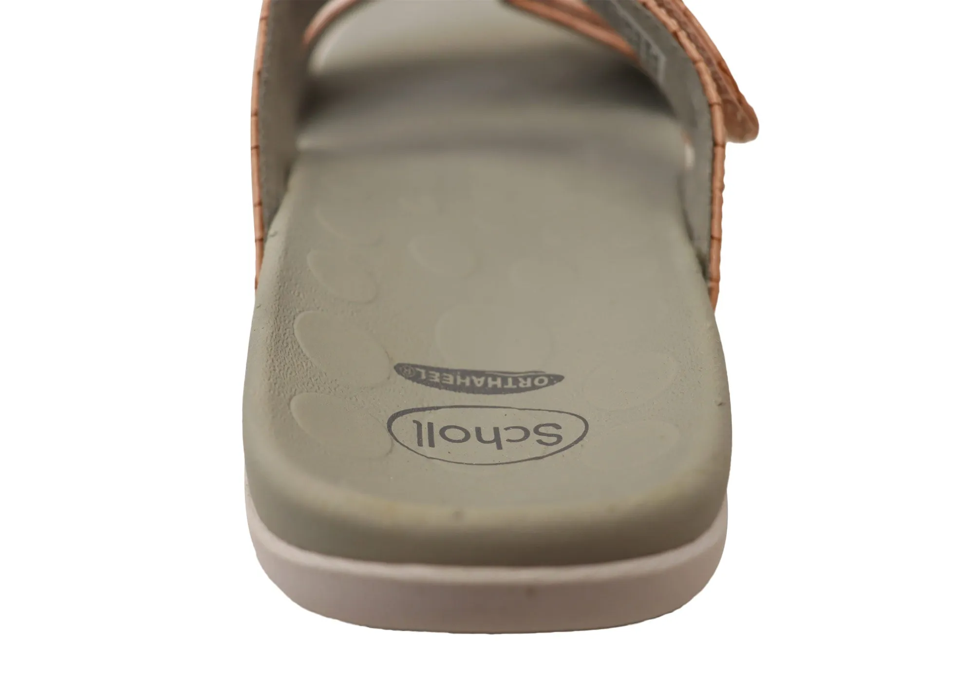 Scholl Orthaheel Skye Womens Comfortable Supportive Slides Sandals