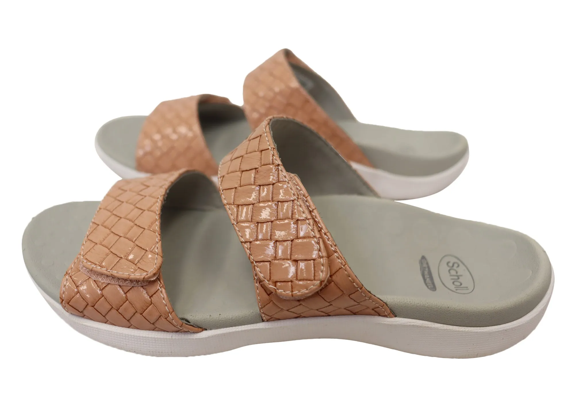 Scholl Orthaheel Skye Womens Comfortable Supportive Slides Sandals