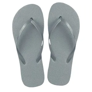 Silver Flip Flops