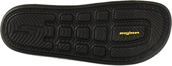 Skechers Hyper Post-Exercise Black Performance Recovery Open Toe Slides Sandals