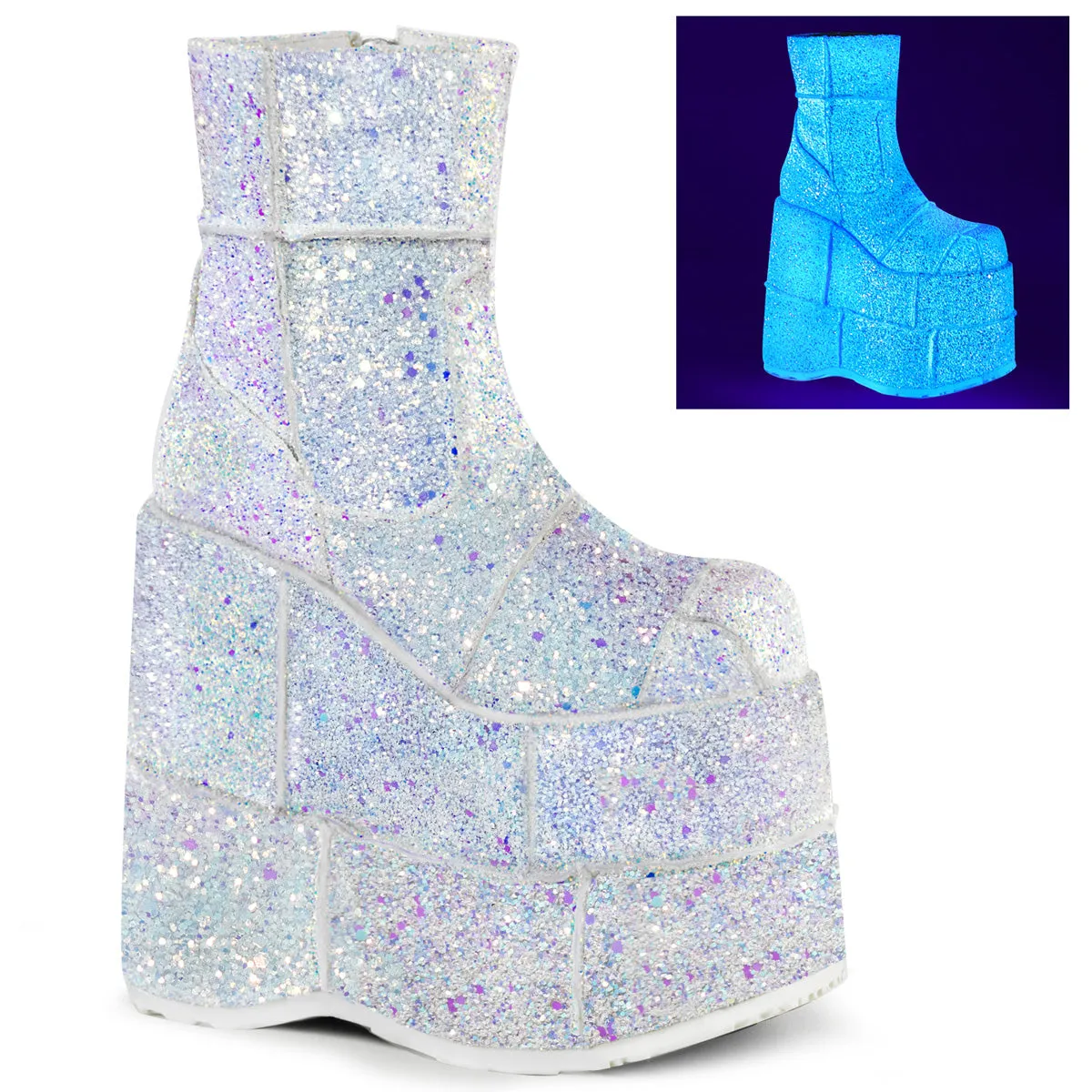 STACK-201G Demoniacult Alternative Footwear Unisex Platform Boots