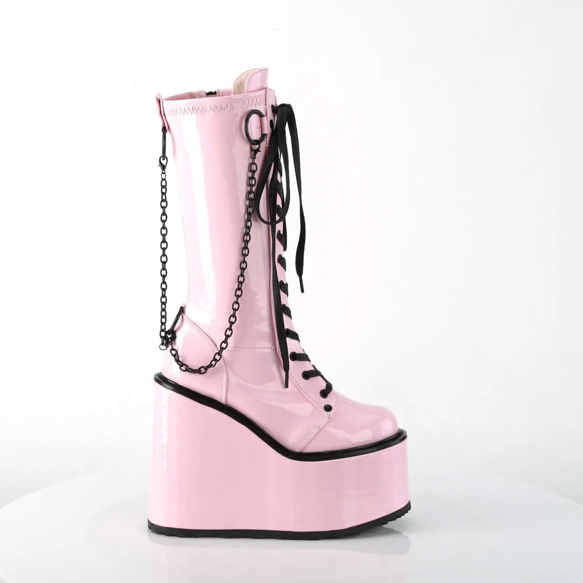 SWING-150 Demoniacult Alternative Footwear Women's Knee High Boots