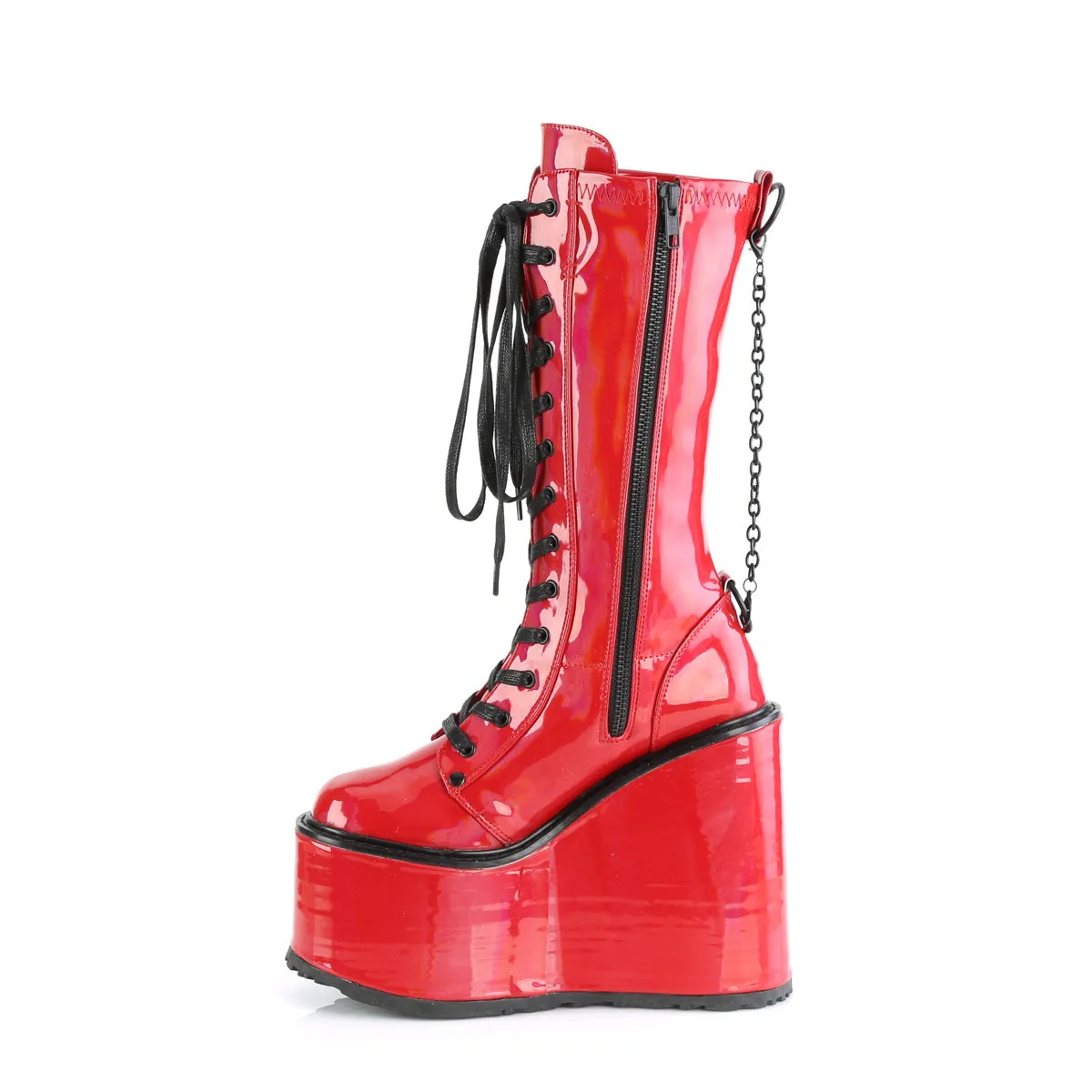 SWING-150 Demoniacult Alternative Footwear Women's Knee High Boots
