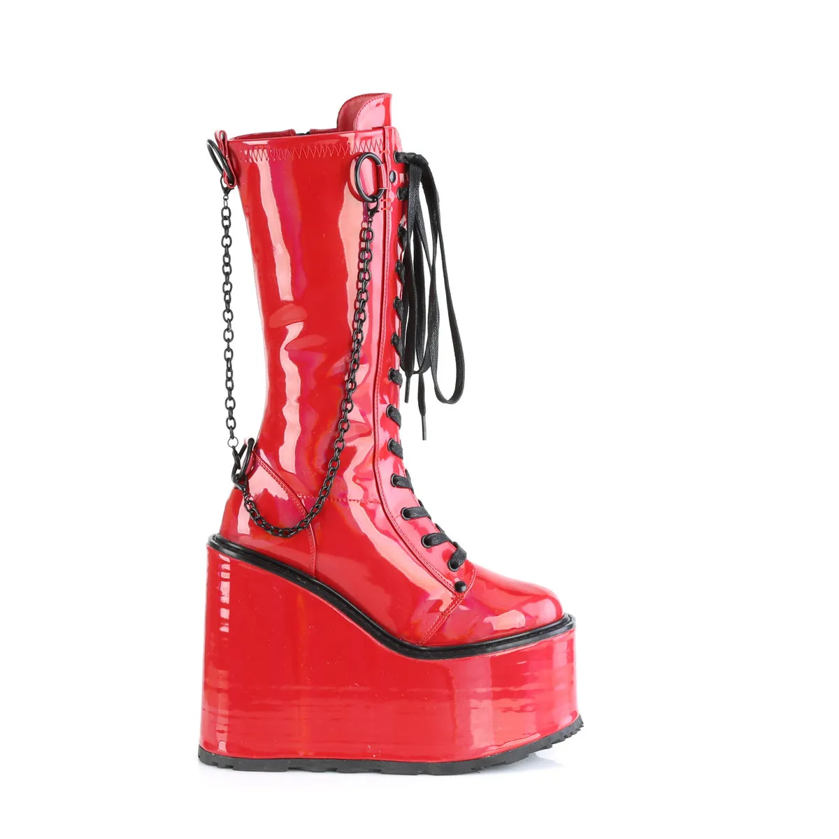 SWING-150 Demoniacult Alternative Footwear Women's Knee High Boots
