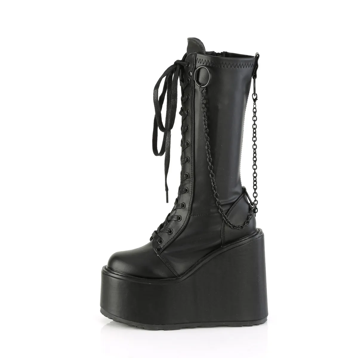 SWING-150 Demoniacult Alternative Footwear Women's Knee High Boots