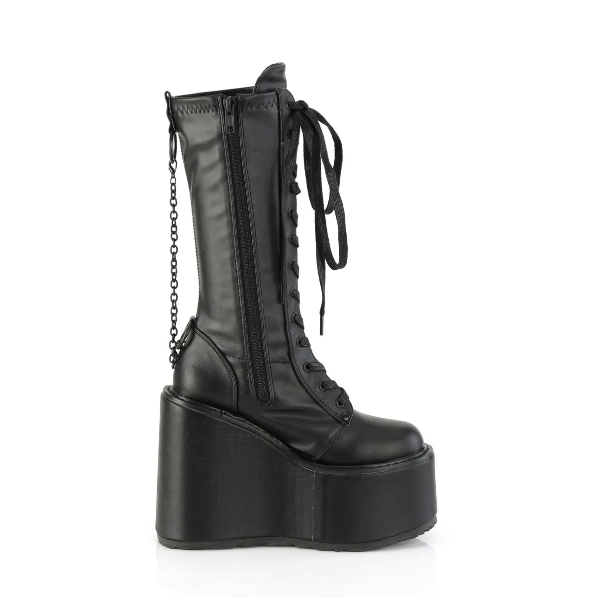 SWING-150 Demoniacult Alternative Footwear Women's Knee High Boots