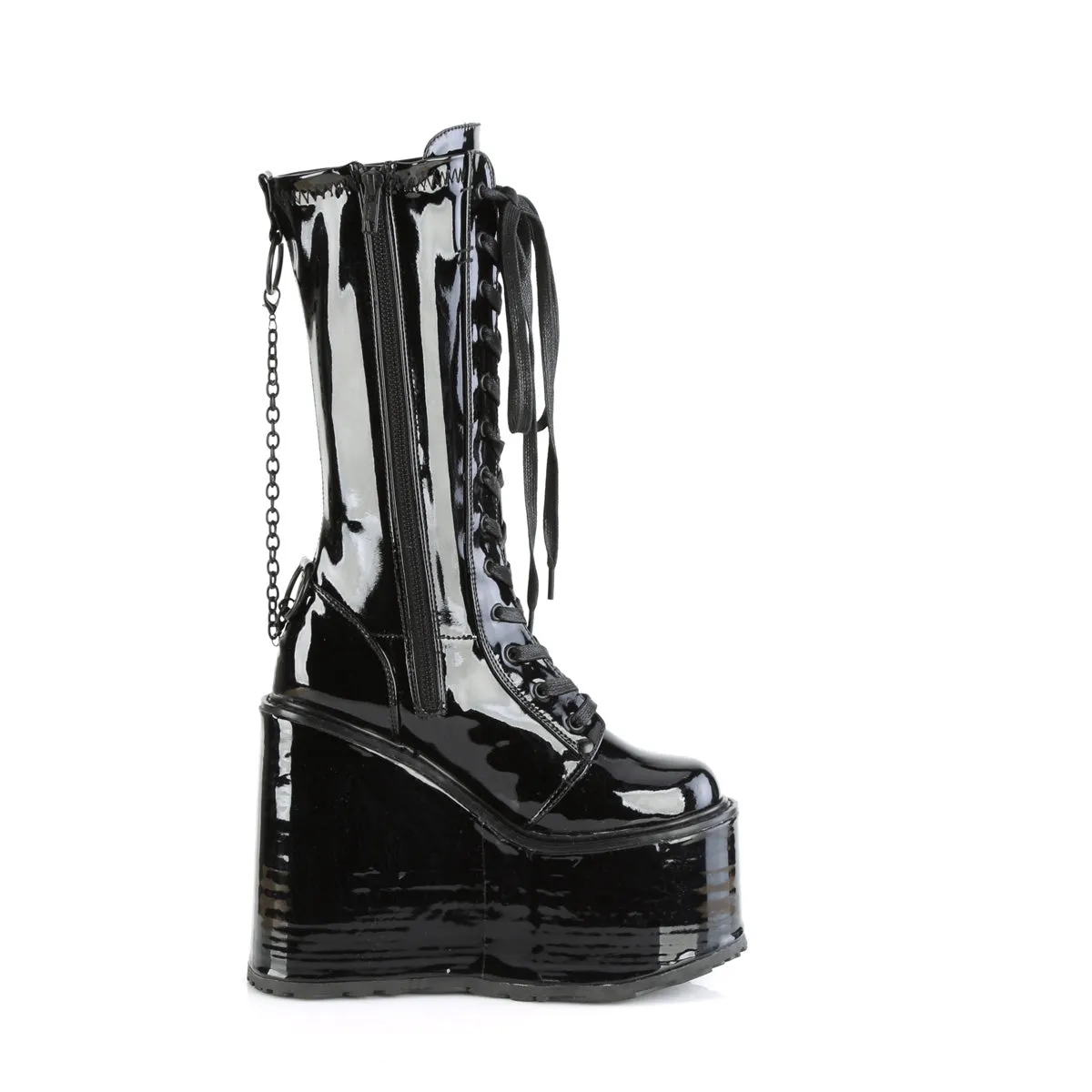 SWING-150 Demoniacult Alternative Footwear Women's Knee High Boots
