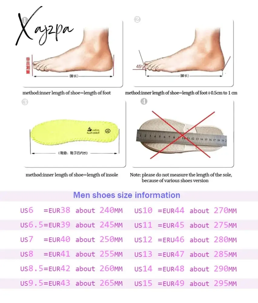 Xajzpa - Genuine Cow leather Mens Loafers Fashion Handmade Moccasins Soft Leather Blue Slip On Men's Boat Shoe PLUS SIZE 658